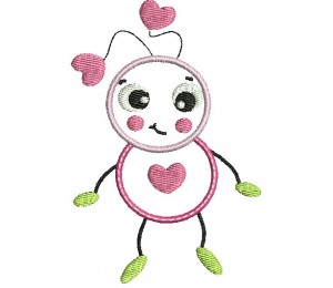 Stickmuster tanzender Käfer